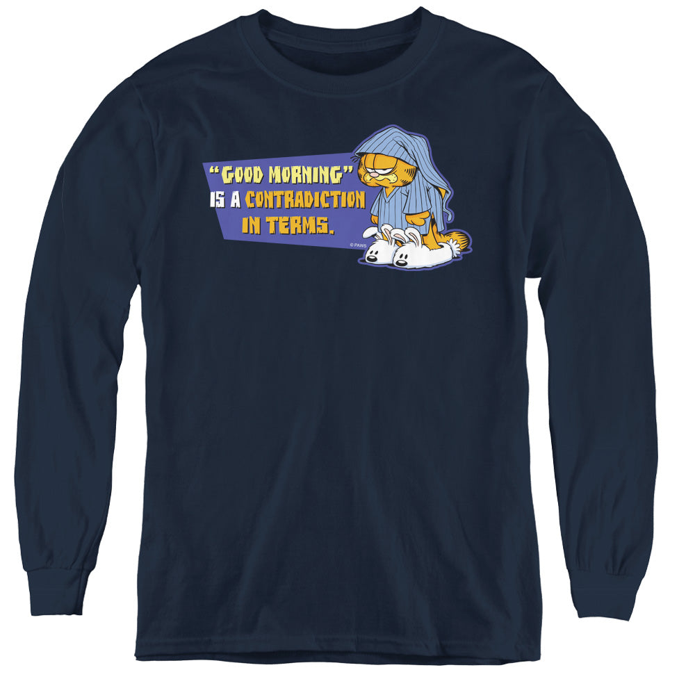 Garfield Contradicition In Terms Youth Long Sleeve T-Shirt