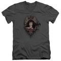 Batman v Superman Winged Goddess V-Neck T-Shirt