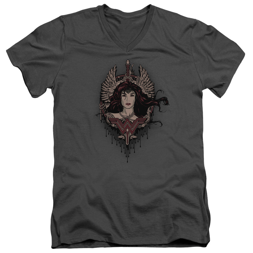 Batman v Superman Winged Goddess V-Neck T-Shirt