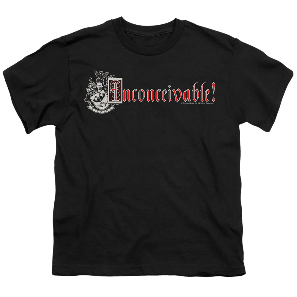 The Princess Bride Vizzini Crest Black Youth/Toddler T-Shirt