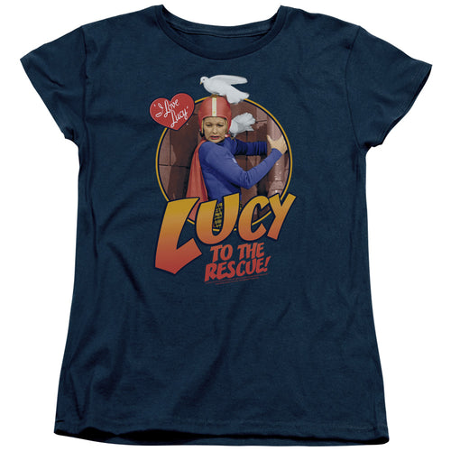 I Love Lucy To The Rescue Womens T-Shirt