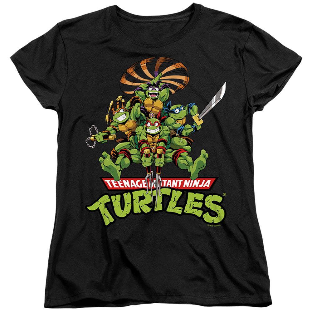 Teenage Mutant Ninja Turtles Manga Turtles Womens T-Shirt