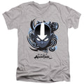 Avatar: The Last Airbender Airbender Blue And Black Kanji V-Neck T-Shirt