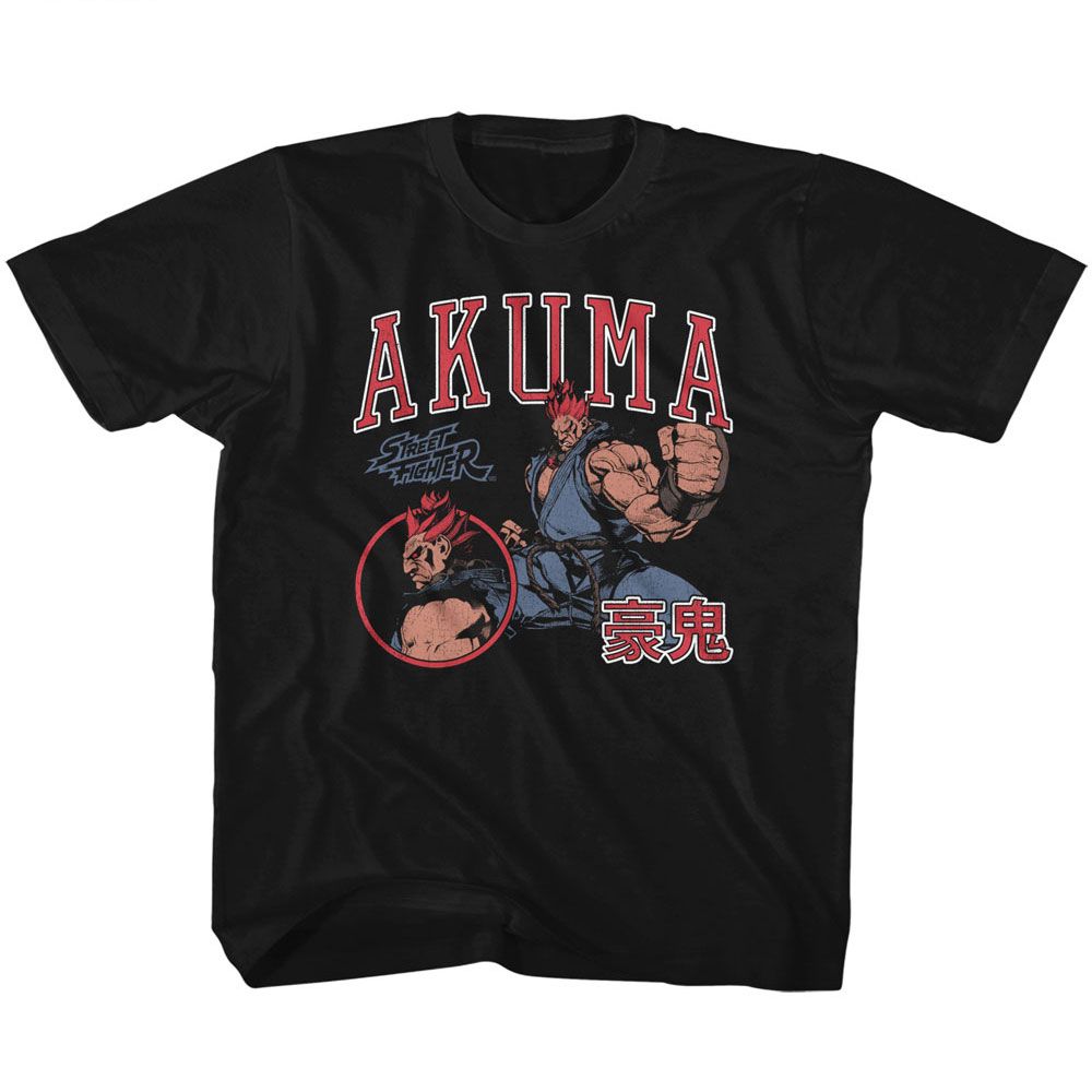 Street Fighter Akuma Varsity Youth/Toddler T-Shirt