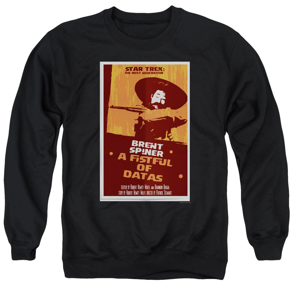 Star Trek A Fistful of Datas Black Crewneck Sweatshirt
