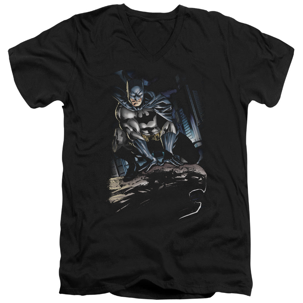 Batman Perched V-Neck T-Shirt