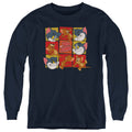 Tom and Jerry Squares Youth Long Sleeve T-Shirt