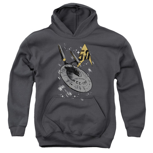 Star Trek Enterprise Dash 50th Youth Hoodie