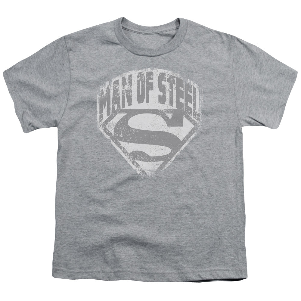 Superman Man of Steel Shield Athletic Heather Youth/Toddler T-Shirt