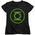 Green Lantern St. Patrick'S Day Shamrock Logo Womens T-Shirt