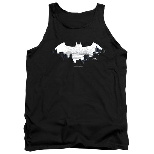 Batman Bat Logo Cityscape Tank Top