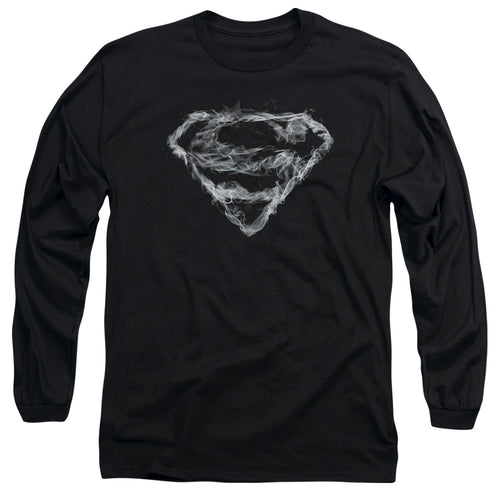 Superman Smoking Shield Long Sleeve T-Shirt