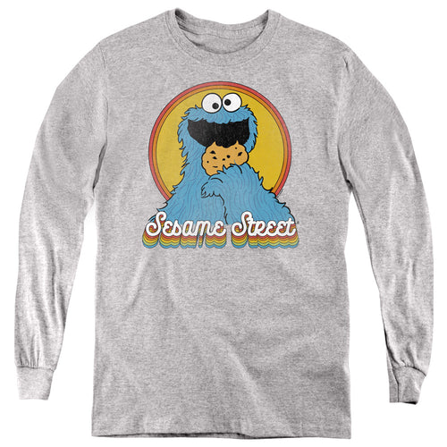 Sesame Street Cookie Monster Layers Youth Long Sleeve T-Shirt