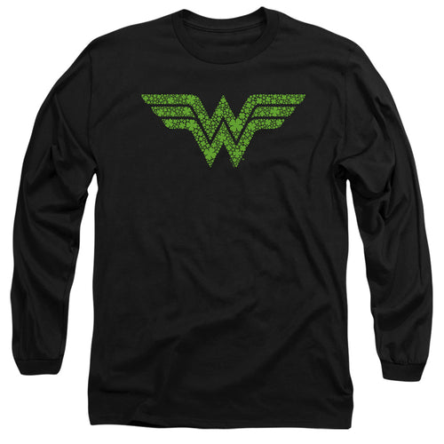 Wonder Woman St. Patrick's Day Shamrock Logo Long Sleeve T-Shirt