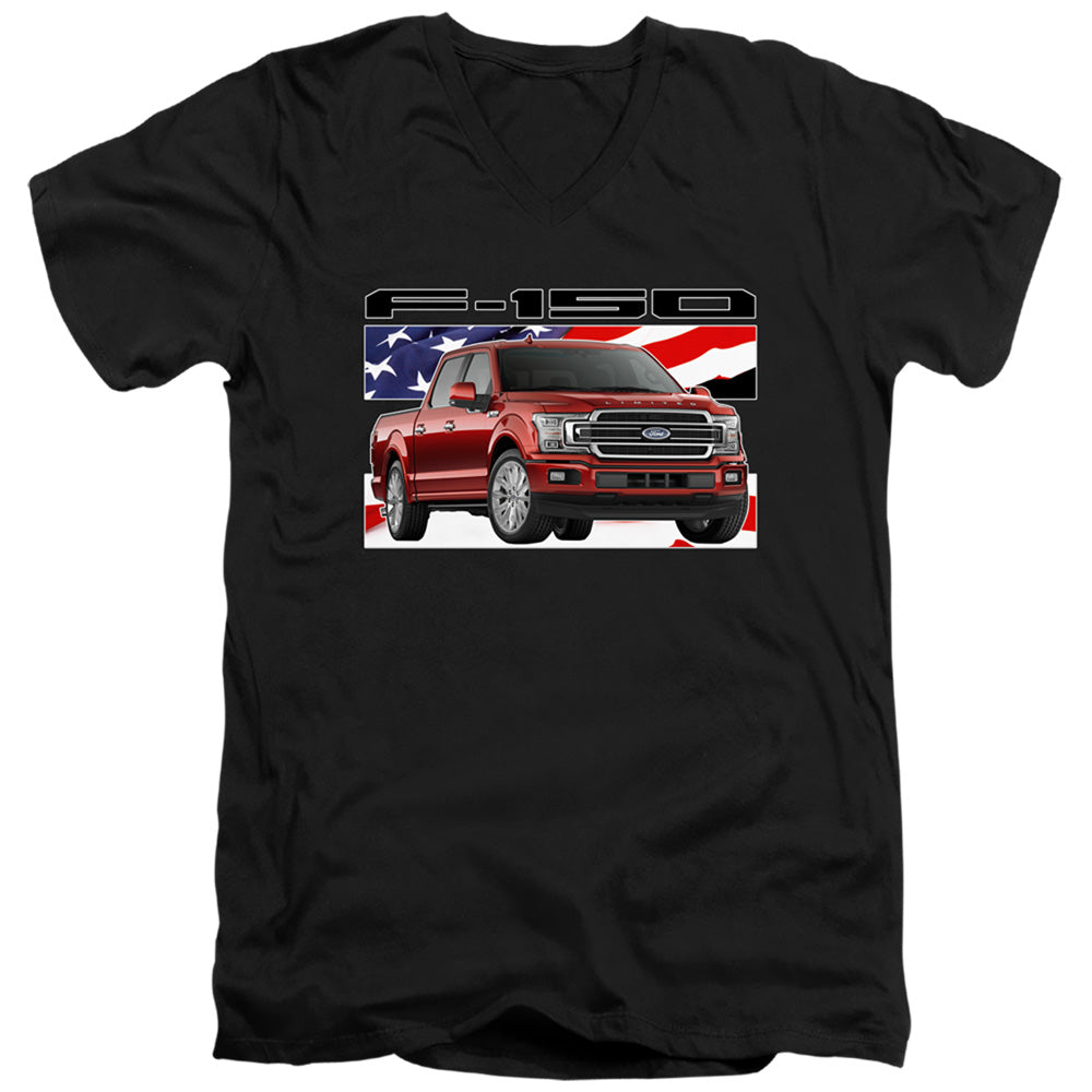 Ford F 150 Flag V-Neck T-Shirt