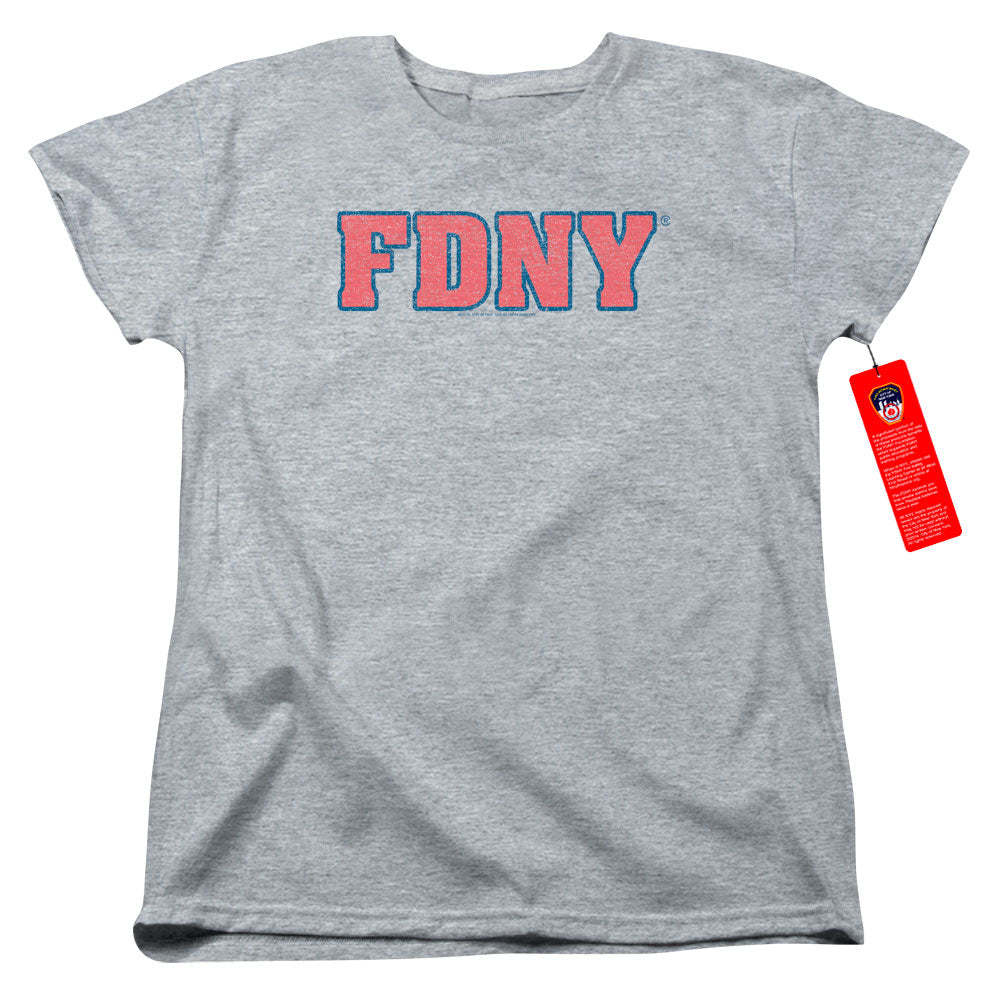 New York City Fdny Athletic Heather Womens T-Shirt