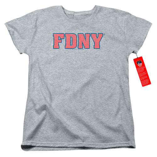 New York City Fdny Athletic Heather Womens T-Shirt