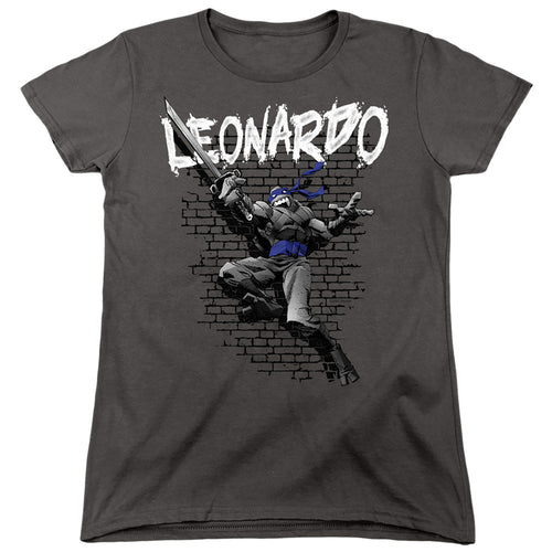 Teenage Mutant Ninja Turtles Leonardo Womens T-Shirt