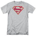 Superman Red & Gold Shield Athletic Heather T-Shirt