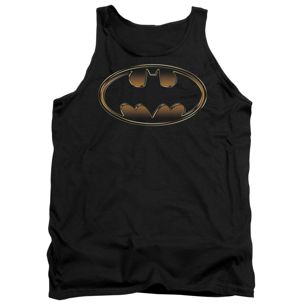 Batman Black & Gold Embossed Tank Top