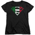 Superman Italian Shield Womens T-Shirt