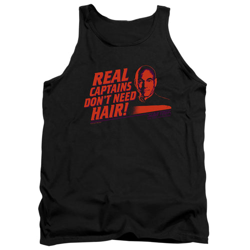 Star Trek Real Captains Don't Need Hair Tank Top
