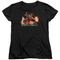 Mortal Kombat X Scorpion Flames Womens T-Shirt