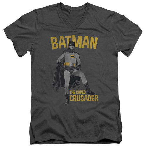 Batman Caped Crusader V-Neck T-Shirt