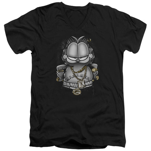 Garfield Lasagna For Life V-Neck T-Shirt