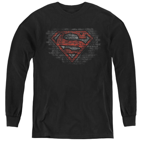 Superman Brick S Youth Long Sleeve T-Shirt