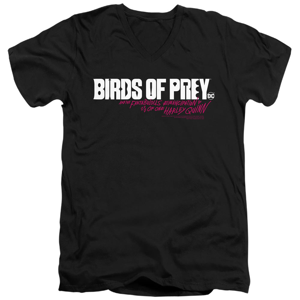 Birds of Prey Horizontal Logo V-Neck T-Shirt