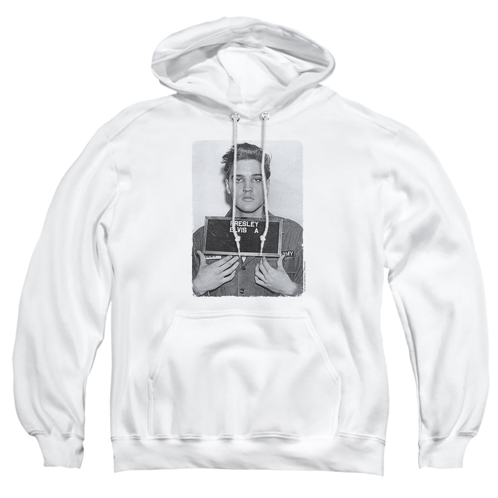 Elvis Presley Army Mug Shot Pullover Hoodie