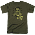 Old School Frank the Tank Military Green T-Shirt