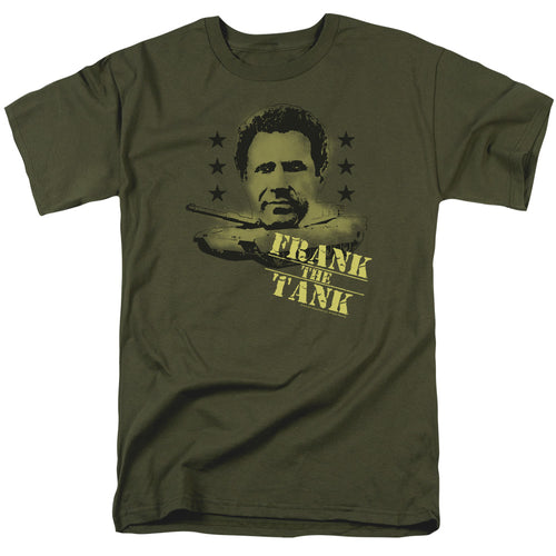 Old School Frank the Tank Military Green T-Shirt