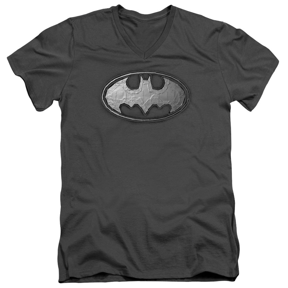 Batman Duct Tape Logo V-Neck T-Shirt