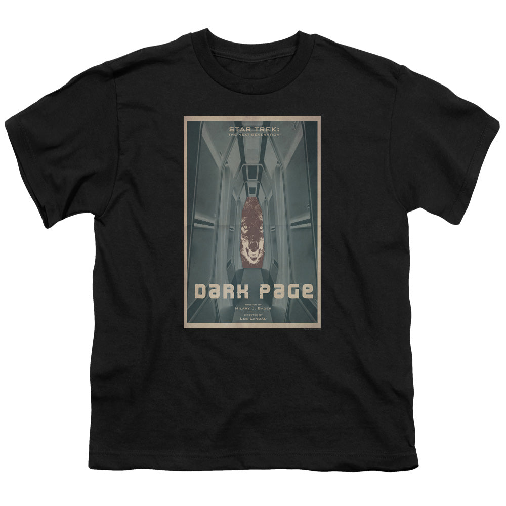 Star Trek Dark Page Black Youth/Toddler T-Shirt