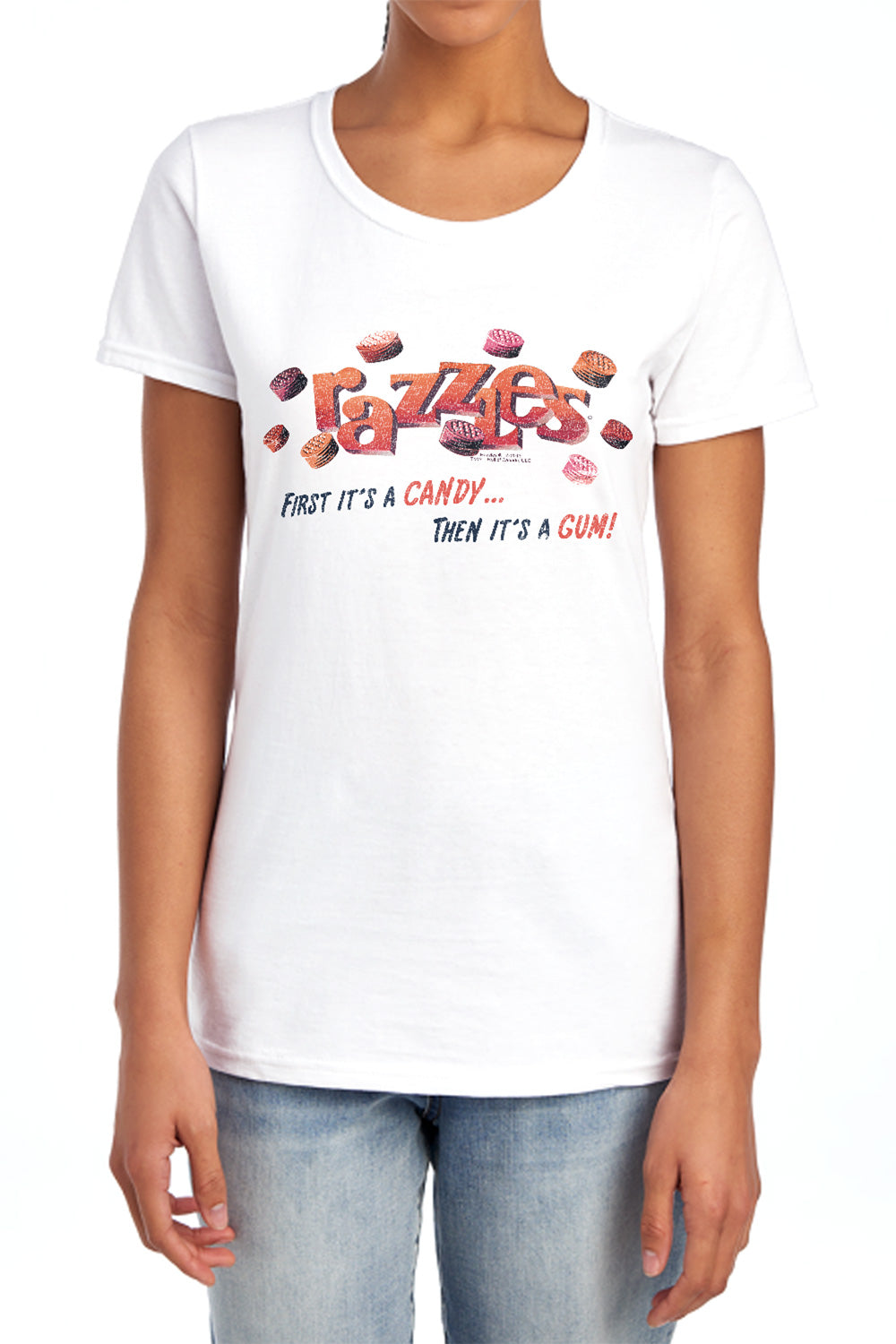 Dubble Bubble A Gum and a Candy Womens T-Shirt