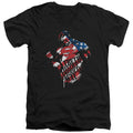 Superman The American Way Text V-Neck T-Shirt