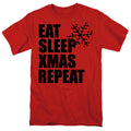 Christmas Eat Sleep Xmas Repeat Red T-Shirt