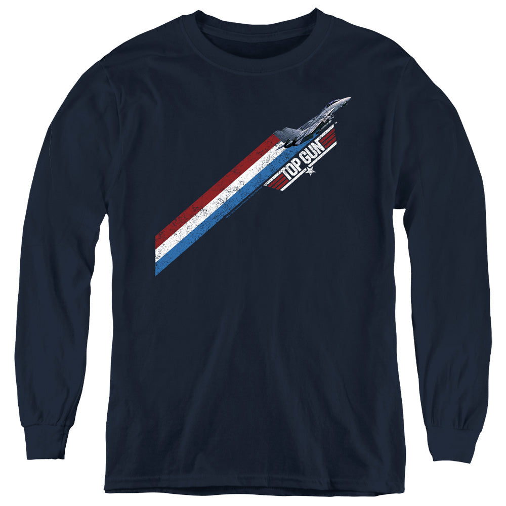Top Gun Diagonal Stripes Youth Long Sleeve T-Shirt
