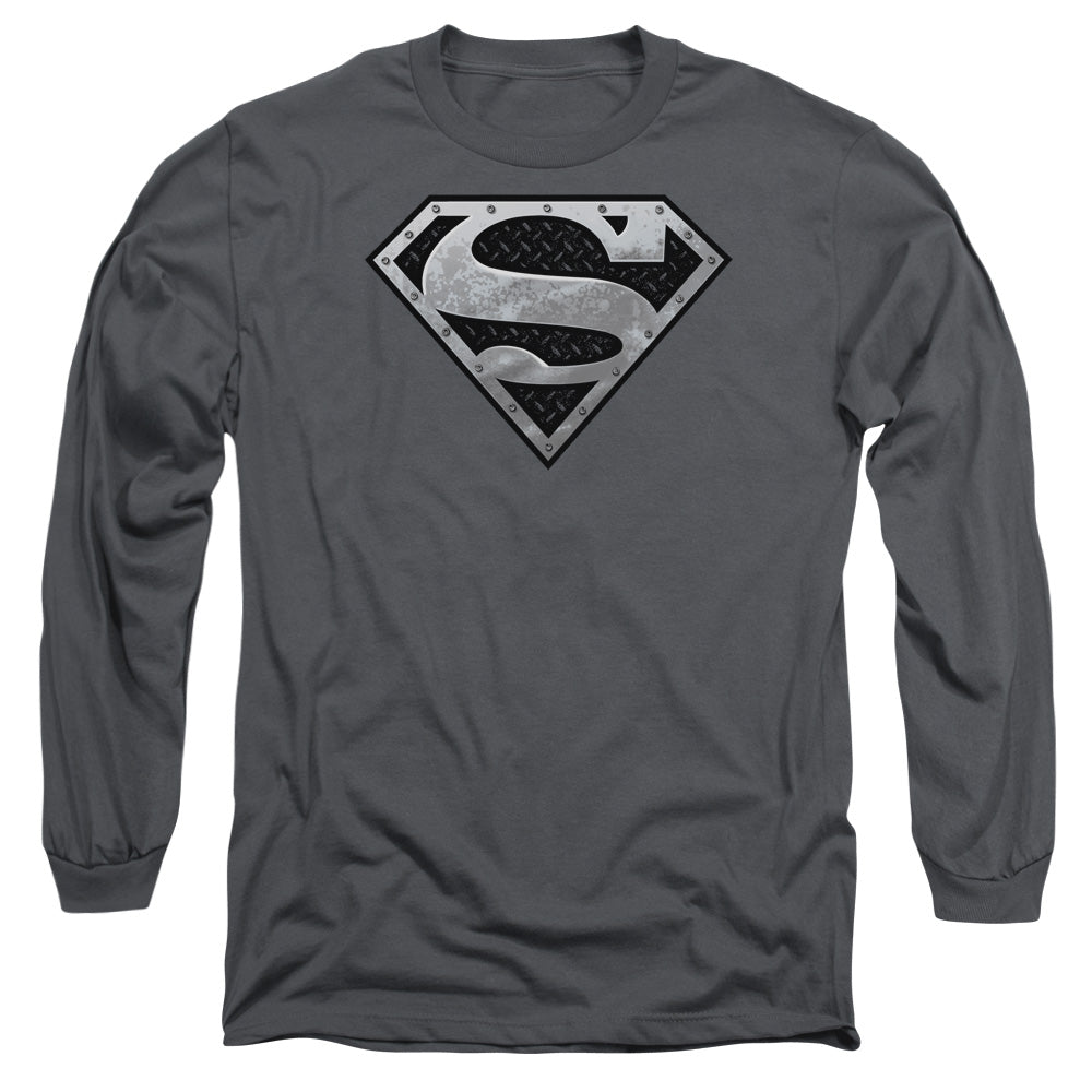 Superman Super Metallic Shield Long Sleeve T-Shirt