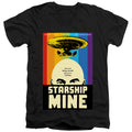 Star Trek Starship Mine Black V-Neck T-Shirt