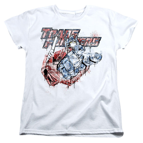 Transformers Spray Panels Womens T-Shirt