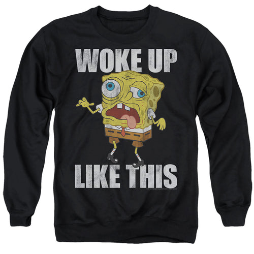 Spongebob Squarepants Woke Up Like This Meme Crewneck Sweatshirt