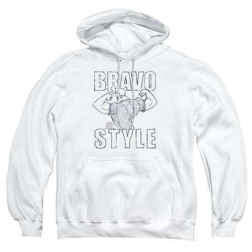 Johnny Bravo Bravo Style Pullover Hoodie