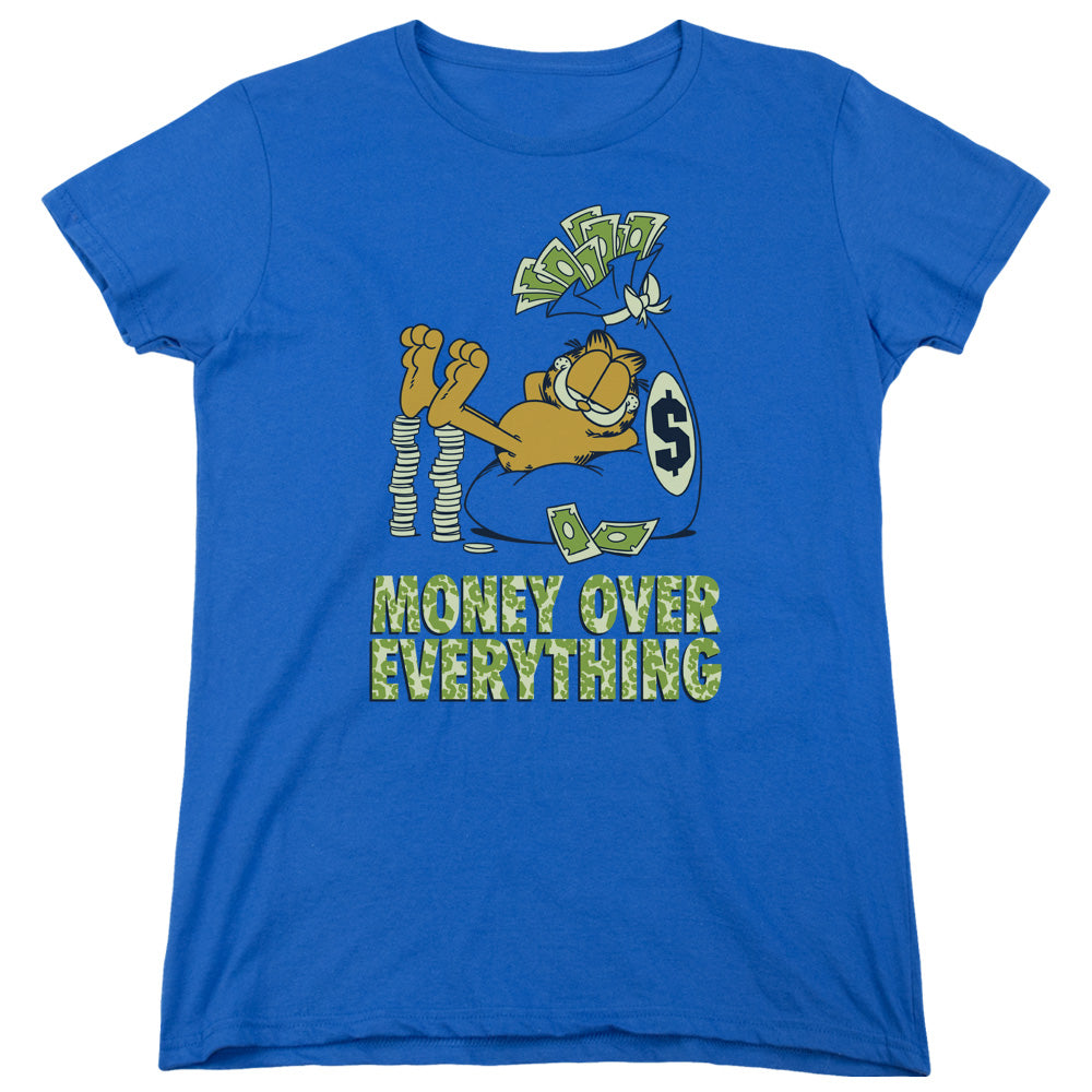 Garfield Money Is Everything Womens T-Shirt