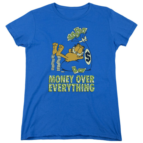 Garfield Money Is Everything Womens T-Shirt