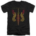 House of the Dragon Sword And Dragon Heads V-Neck T-Shirt