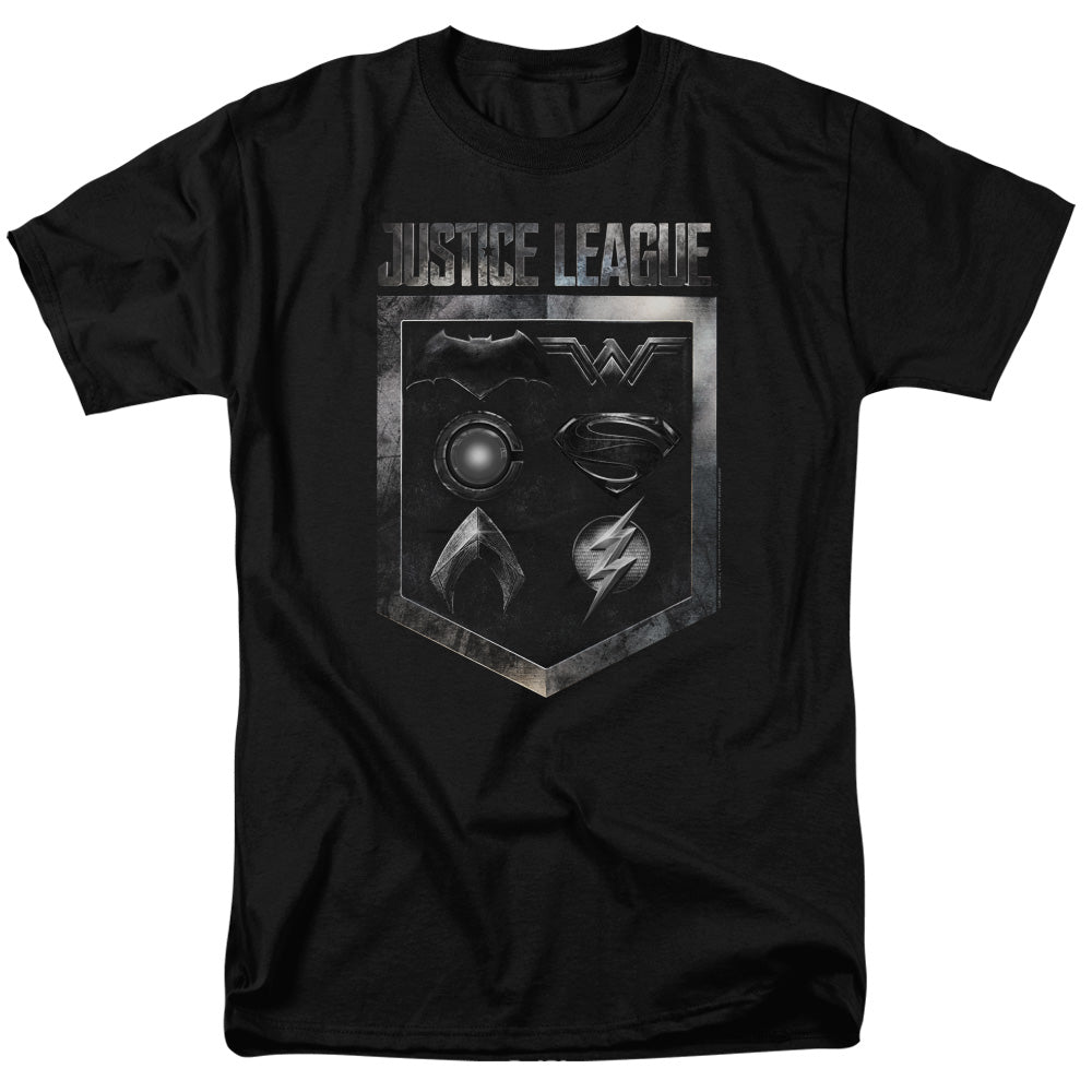 Justice League Shield Of Emblems T-Shirt