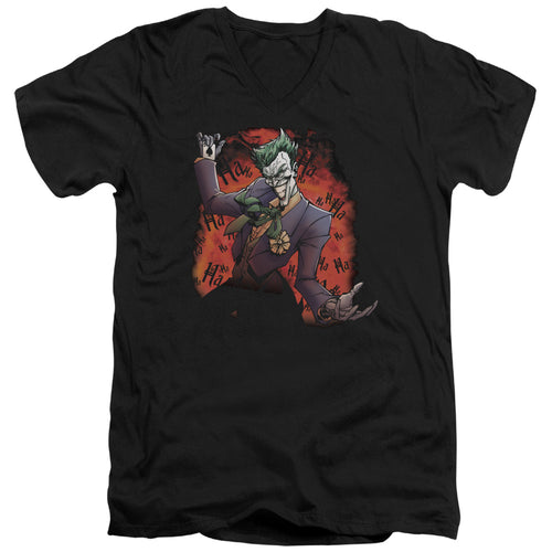 Batman Jokers Ave V-Neck T-Shirt